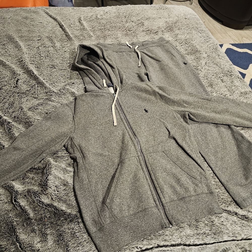 Men's polo sweat suit
